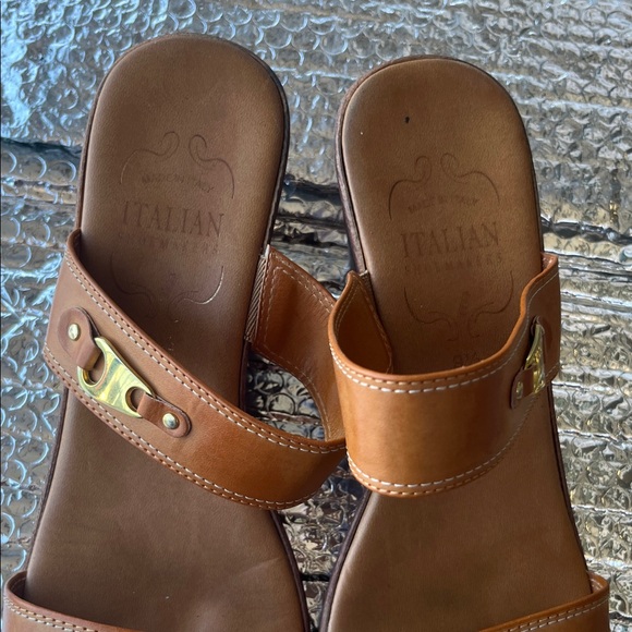 Italian Shoemakers Brown Heeled Sandals - Picture 10 of 11